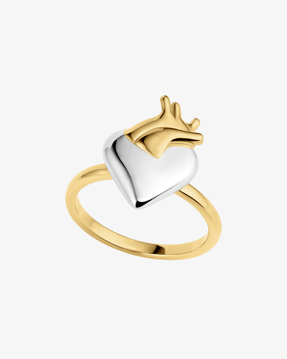 Modern Anatomical Heart Ring